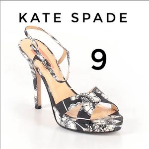 Kate Spade Florence Broadhurst Flower Strappy Heels
